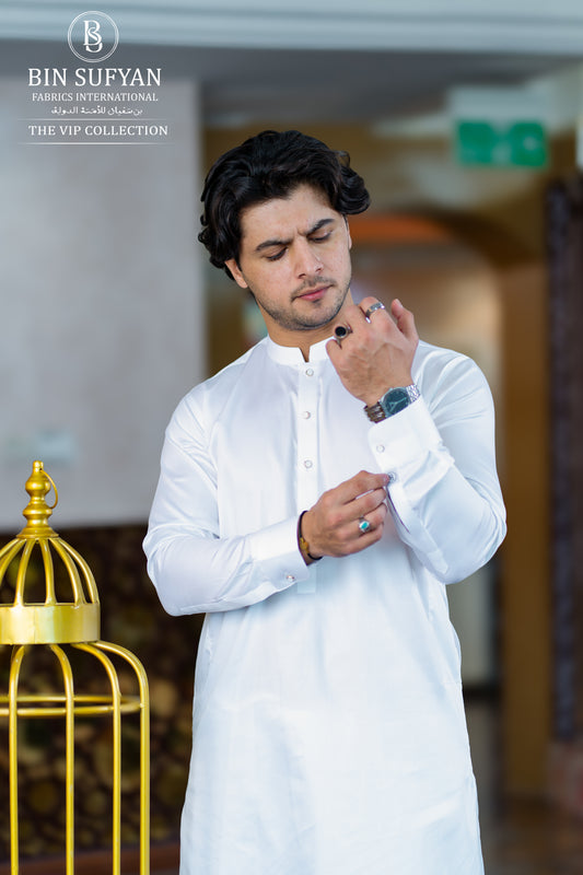Classic blue Shalwar Kameez with Modern Design Detailing