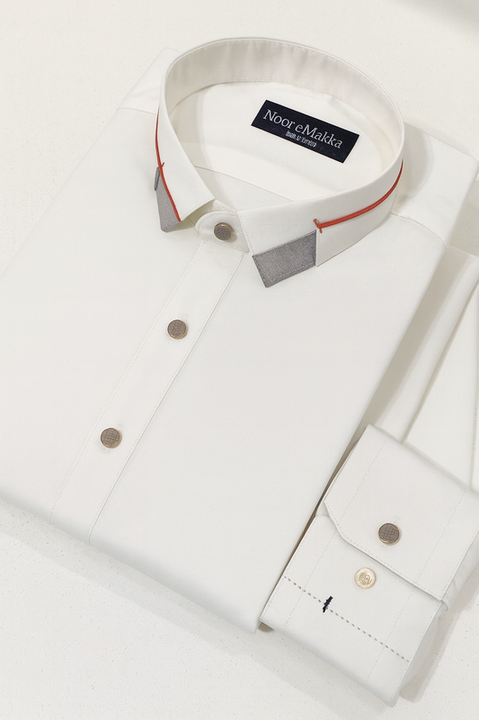 White suit with design